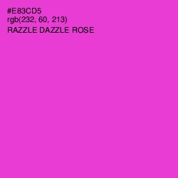 #E83CD5 - Razzle Dazzle Rose Color Image