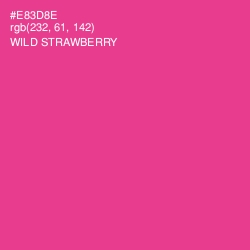 #E83D8E - Wild Strawberry Color Image