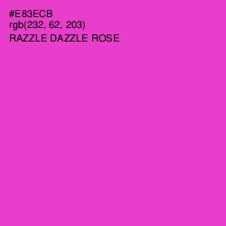 #E83ECB - Razzle Dazzle Rose Color Image