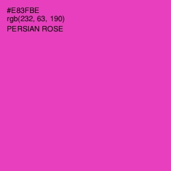 #E83FBE - Persian Rose Color Image