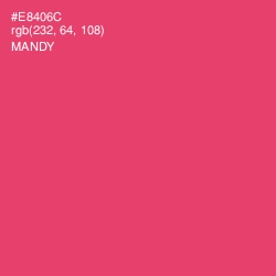 #E8406C - Mandy Color Image