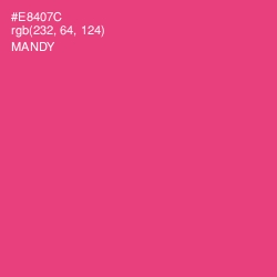 #E8407C - Mandy Color Image