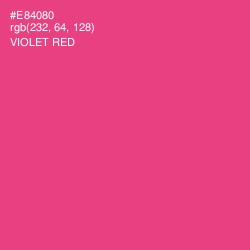 #E84080 - Violet Red Color Image