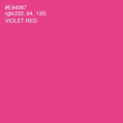 #E84087 - Violet Red Color Image