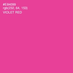 #E84099 - Violet Red Color Image