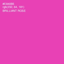 #E840B5 - Brilliant Rose Color Image