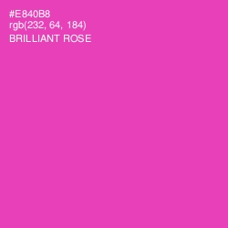 #E840B8 - Brilliant Rose Color Image