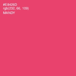 #E8426D - Mandy Color Image