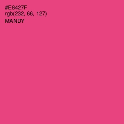 #E8427F - Mandy Color Image