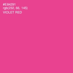 #E84291 - Violet Red Color Image