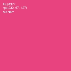 #E8437F - Mandy Color Image