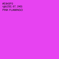 #E843F0 - Pink Flamingo Color Image