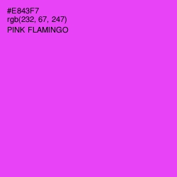 #E843F7 - Pink Flamingo Color Image