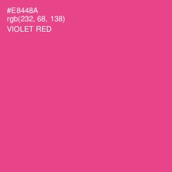 #E8448A - Violet Red Color Image