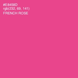 #E8458D - French Rose Color Image