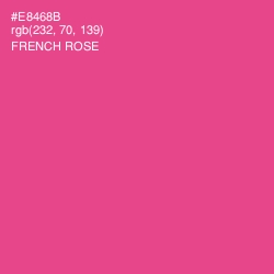 #E8468B - French Rose Color Image