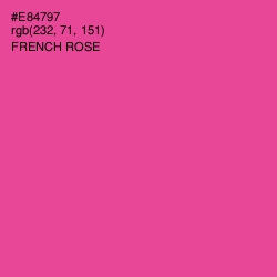#E84797 - French Rose Color Image