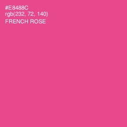 #E8488C - French Rose Color Image