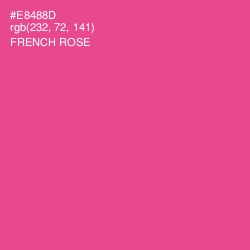 #E8488D - French Rose Color Image