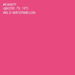 #E8497F - Wild Watermelon Color Image