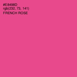 #E8498D - French Rose Color Image