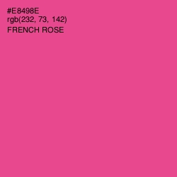 #E8498E - French Rose Color Image