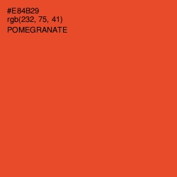 #E84B29 - Pomegranate Color Image