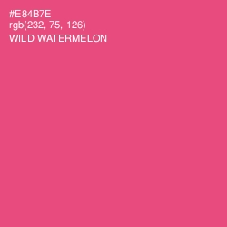 #E84B7E - Wild Watermelon Color Image