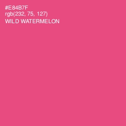 #E84B7F - Wild Watermelon Color Image