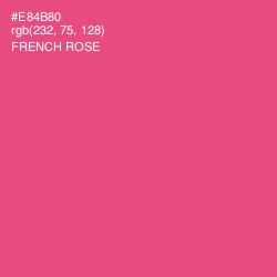 #E84B80 - French Rose Color Image