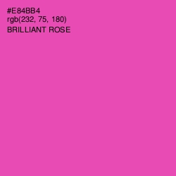 #E84BB4 - Brilliant Rose Color Image