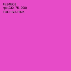 #E84BC8 - Fuchsia Pink Color Image