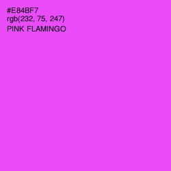 #E84BF7 - Pink Flamingo Color Image