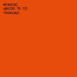 #E84C0C - Trinidad Color Image