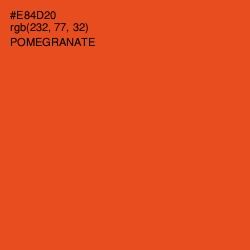 #E84D20 - Pomegranate Color Image