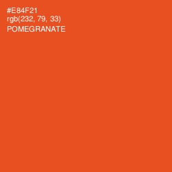 #E84F21 - Pomegranate Color Image