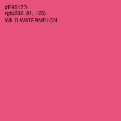 #E8517D - Wild Watermelon Color Image