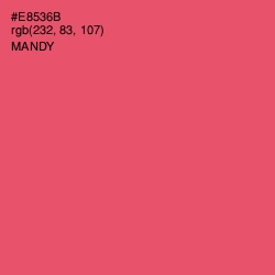 #E8536B - Mandy Color Image