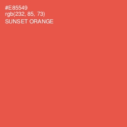 #E85549 - Sunset Orange Color Image