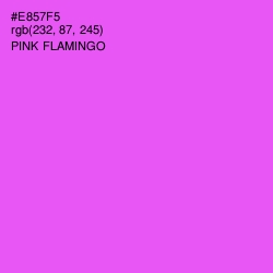 #E857F5 - Pink Flamingo Color Image