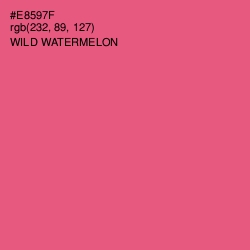 #E8597F - Wild Watermelon Color Image