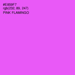 #E859F7 - Pink Flamingo Color Image