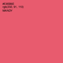 #E85B6E - Mandy Color Image