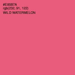 #E85B7A - Wild Watermelon Color Image