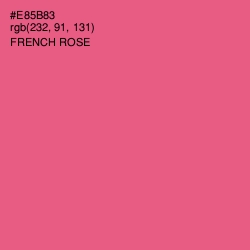 #E85B83 - French Rose Color Image