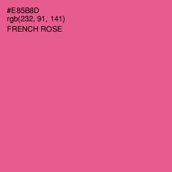 #E85B8D - French Rose Color Image