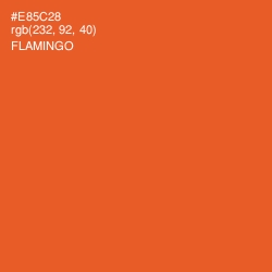 #E85C28 - Flamingo Color Image