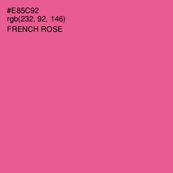 #E85C92 - French Rose Color Image