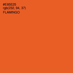 #E85E25 - Flamingo Color Image