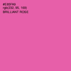 #E85FA9 - Brilliant Rose Color Image